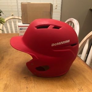Youth Demarini Paradox Batting Helmet with Faceguard and Chinstrap.